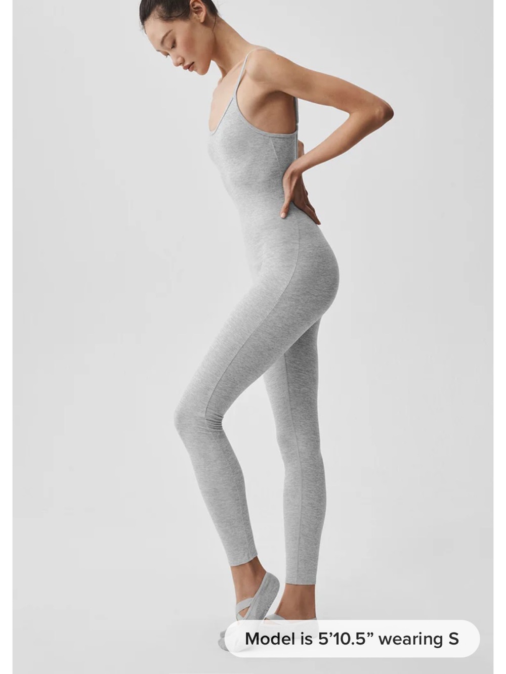 Alo Alosoft One and Done Onesie Heather Grey Medium